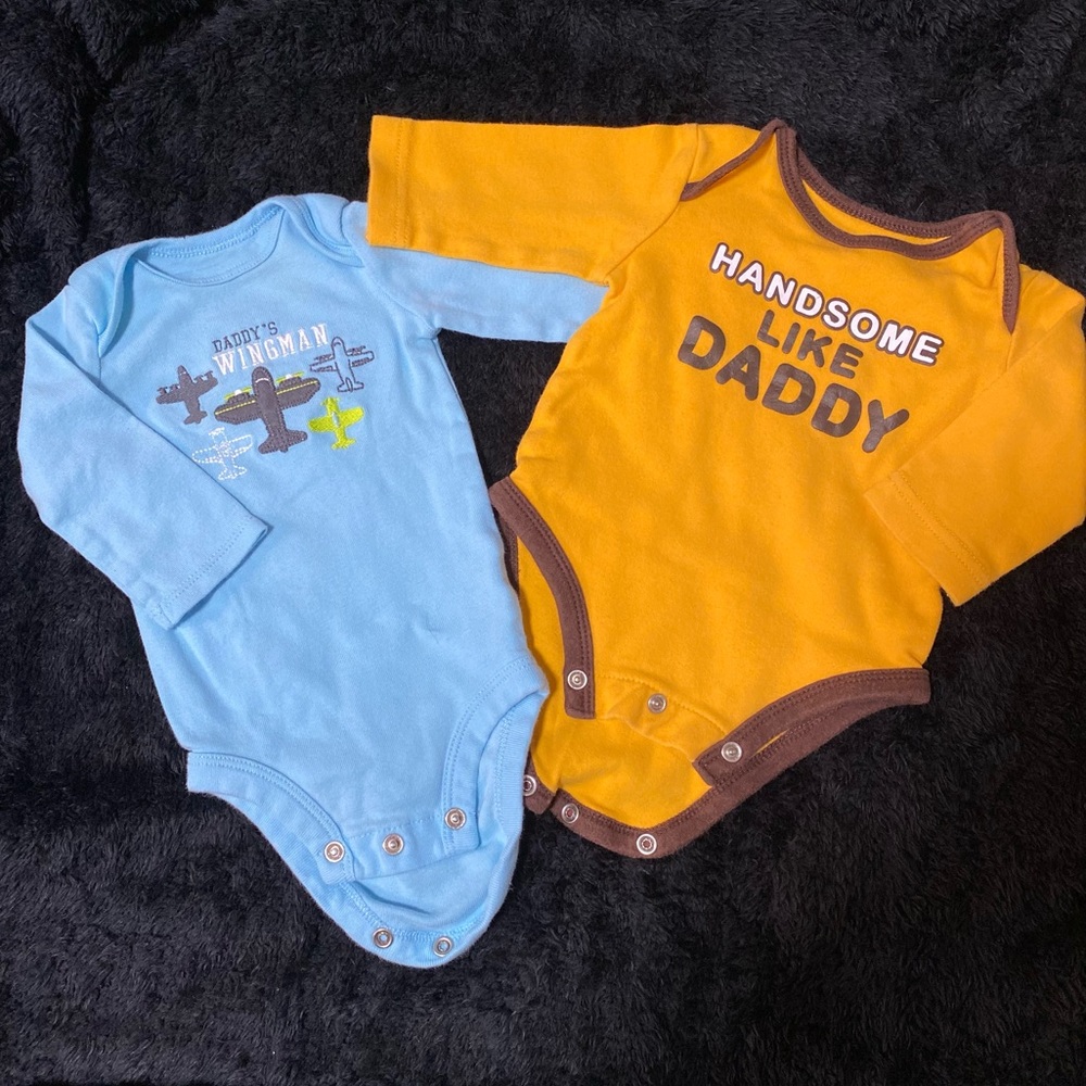 Carters set of two “Daddy” bodysuits